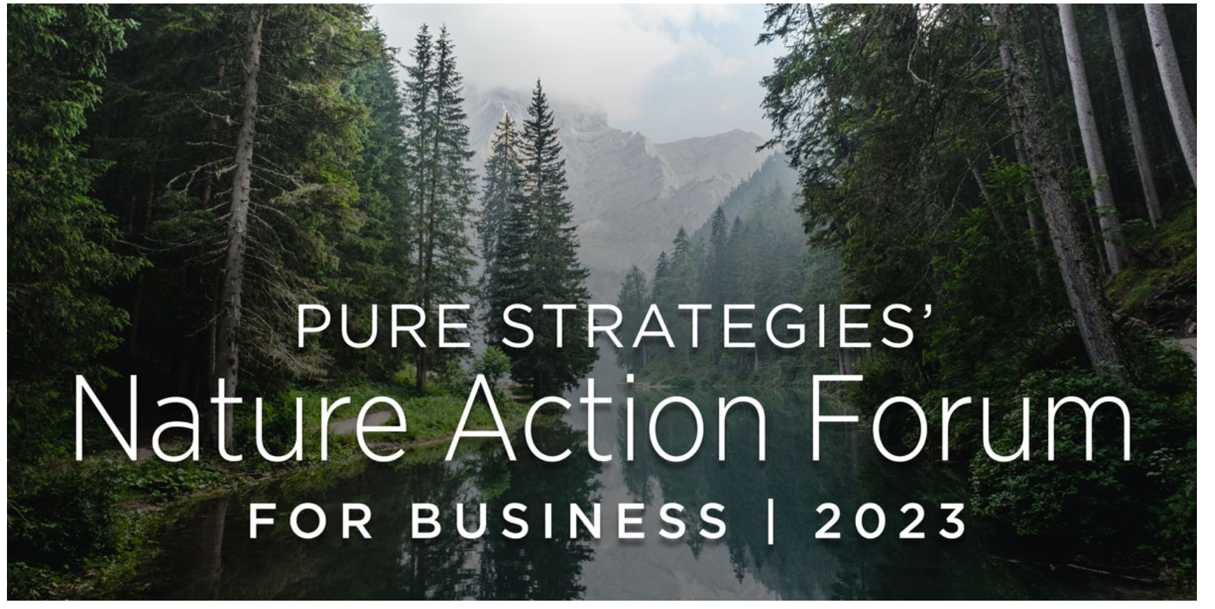 Pure Strategies Offers Nature Action Forum for Business